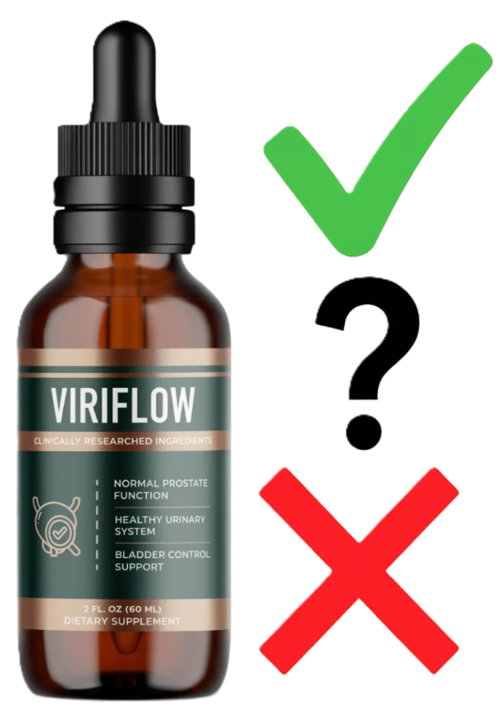 Viriflow prostate support supplement bottle